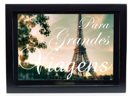 QUADRO COFRE DECORATIVO PARA GRANDES VIAGENS 